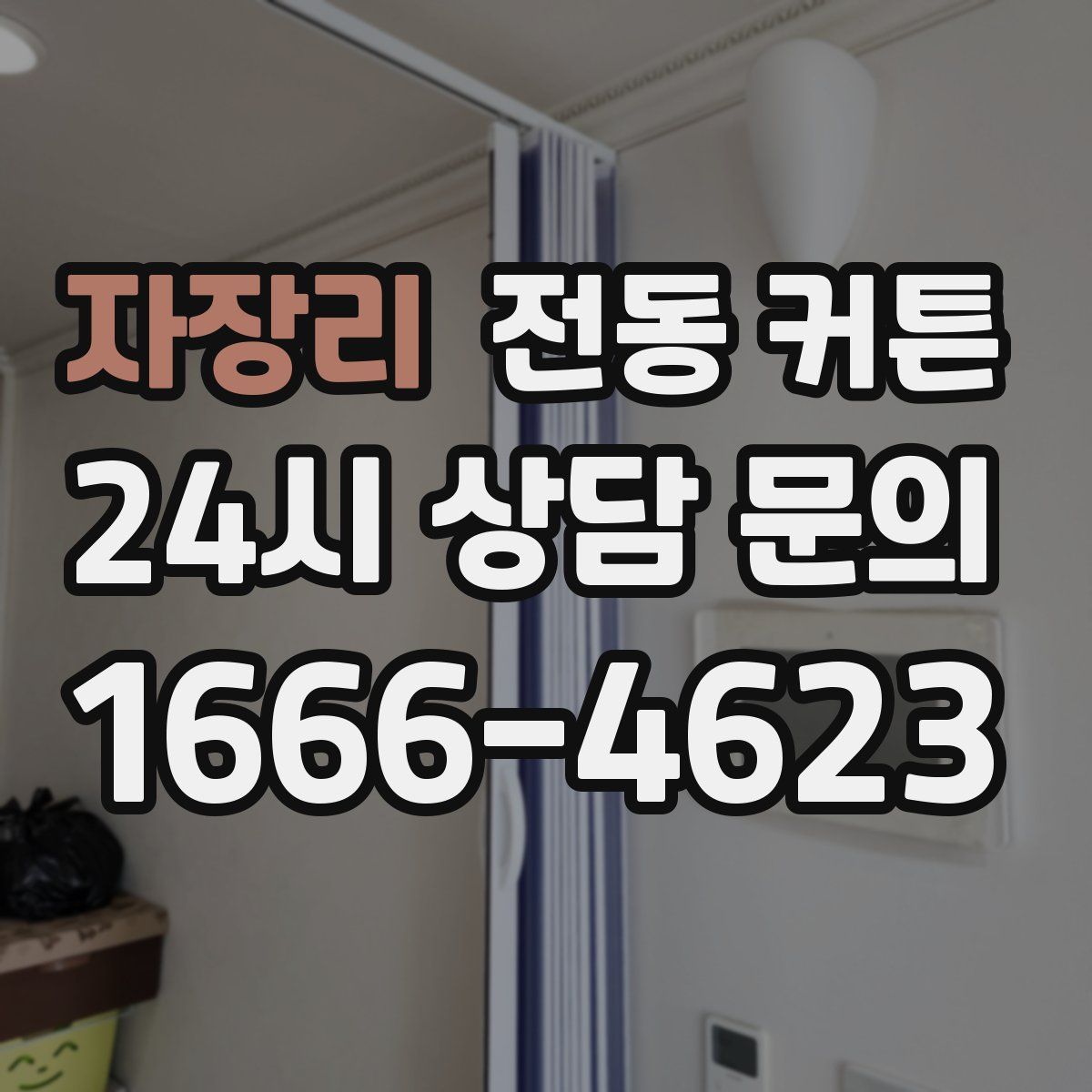 자장리 전동 커튼