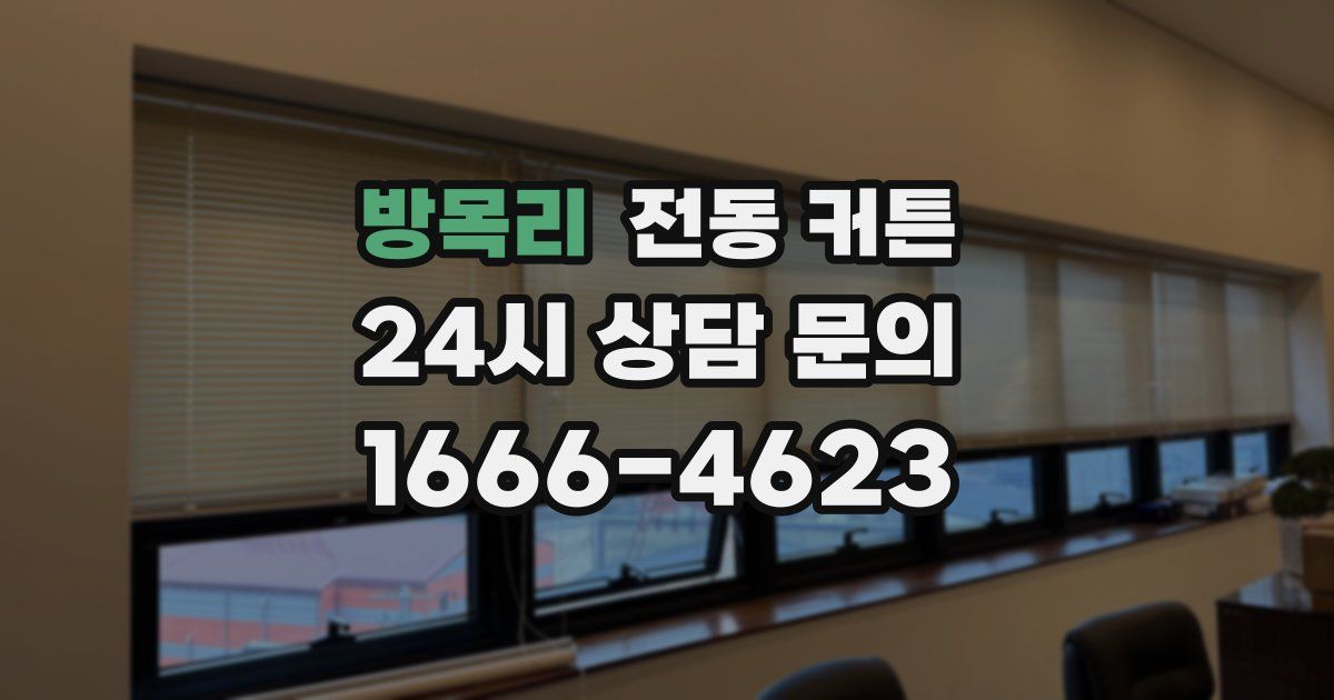방목리 전동 커튼