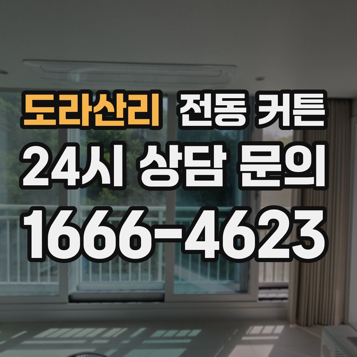 도라산리 전동 커튼