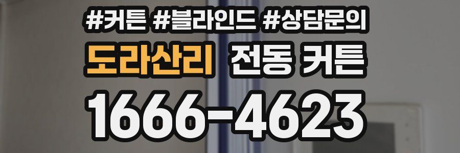 도라산리 전동 커튼