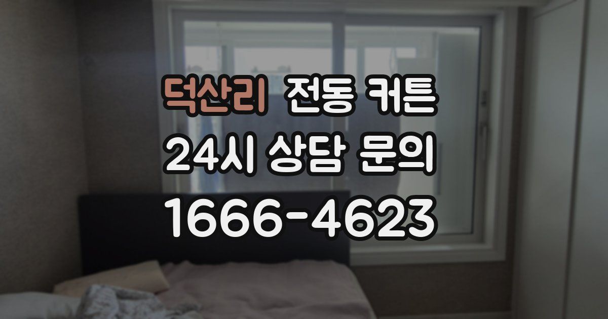 덕산리 전동 커튼