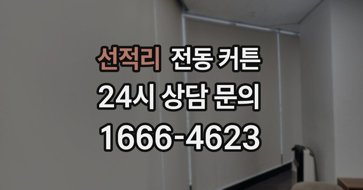 선적리 전동 커튼