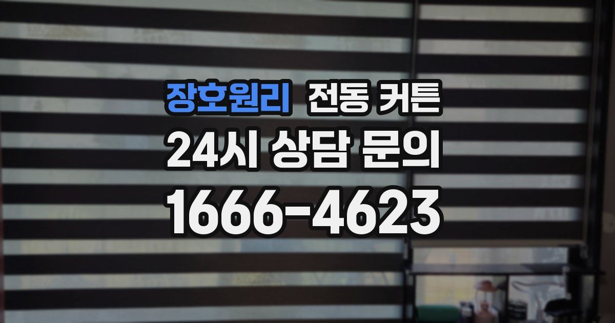 장호원리 전동 커튼
