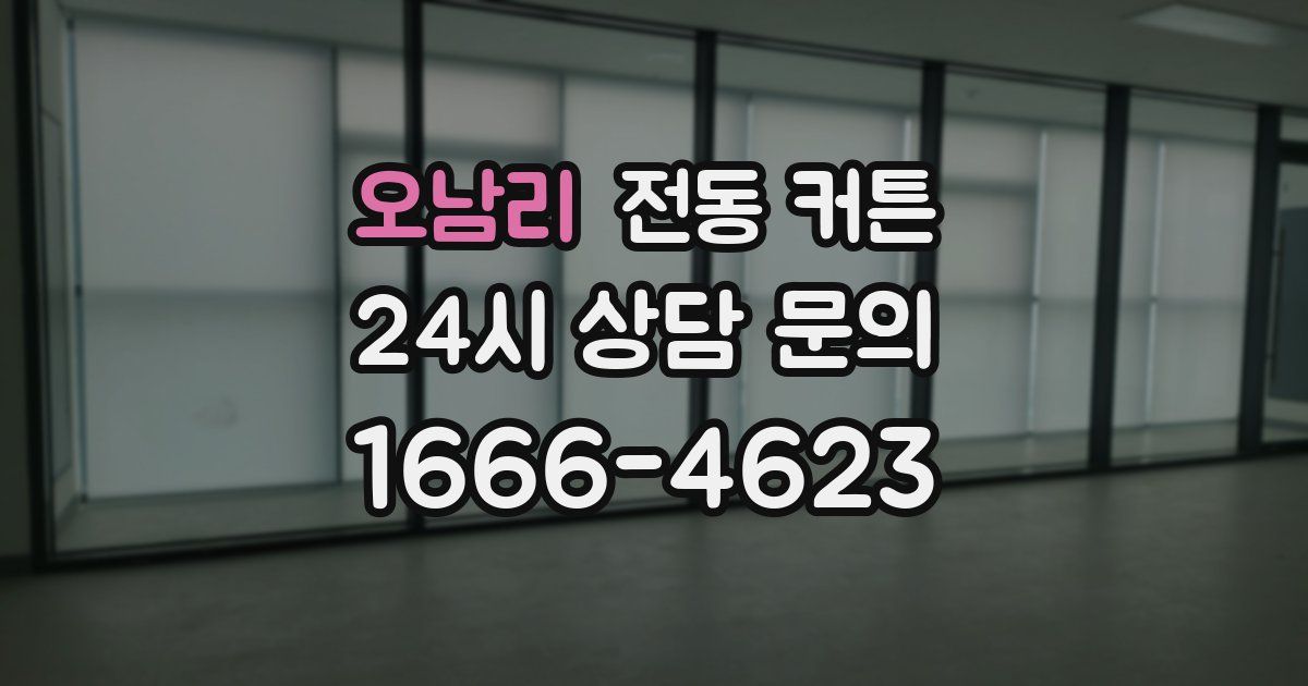 오남리 전동 커튼