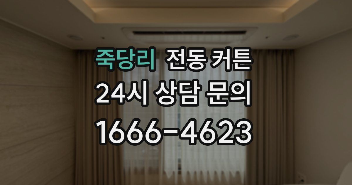 죽당리 전동 커튼