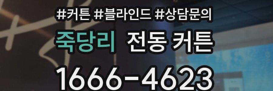 죽당리 전동 커튼