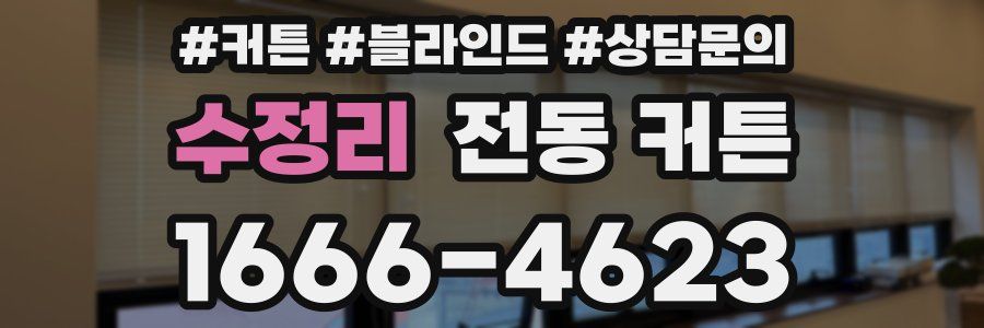 수정리 전동 커튼