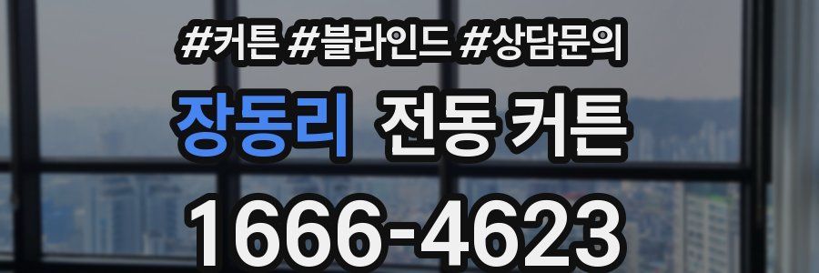 장동리 전동 커튼