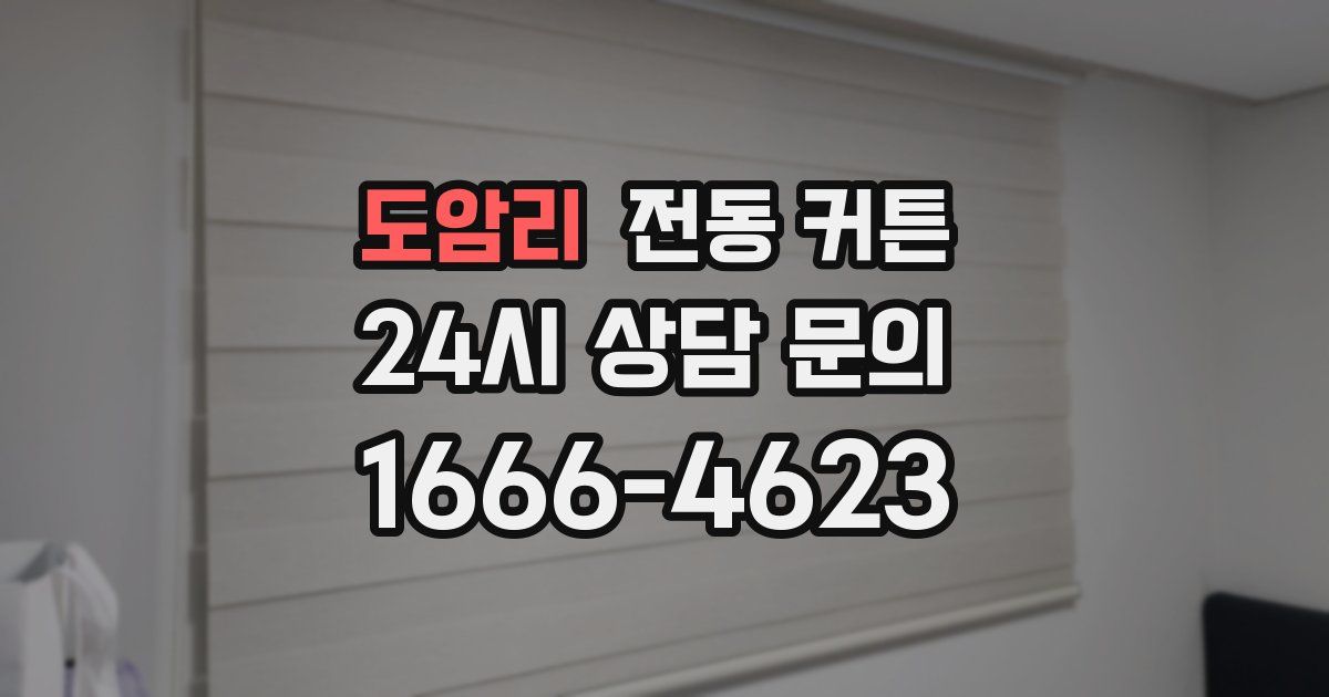 도암리 전동 커튼