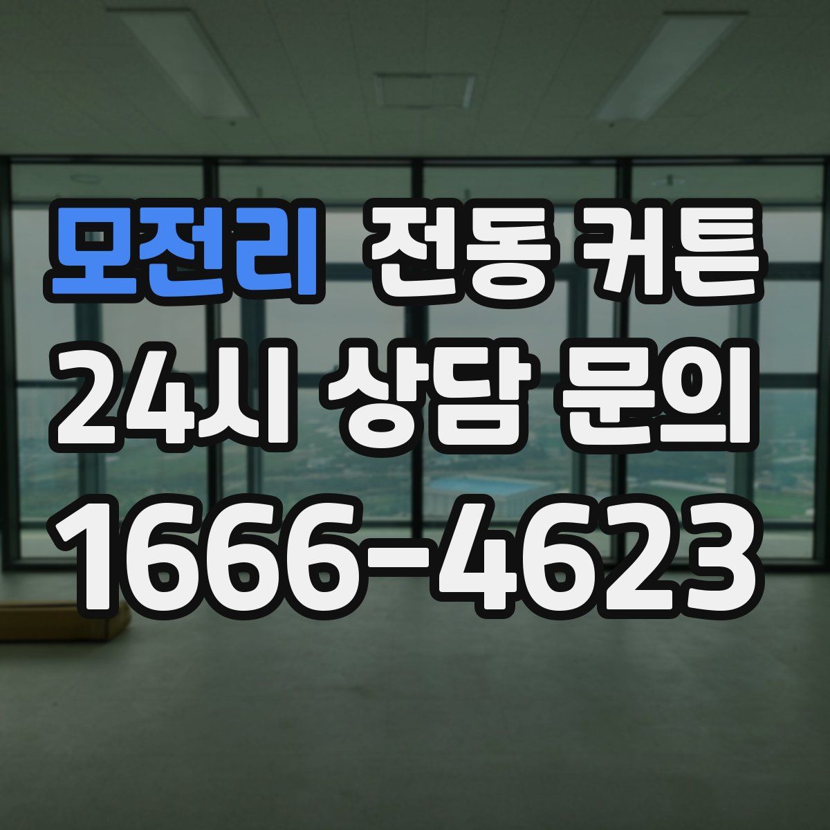 모전리 전동 커튼