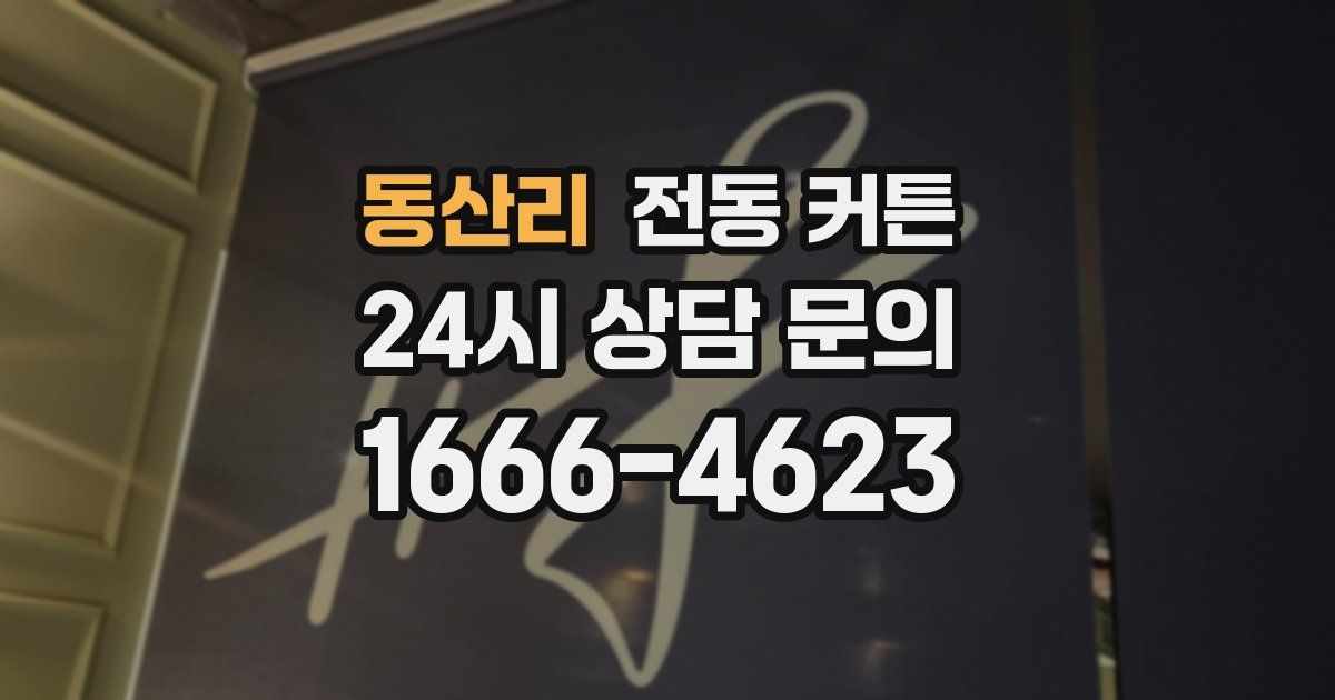 동산리 전동 커튼