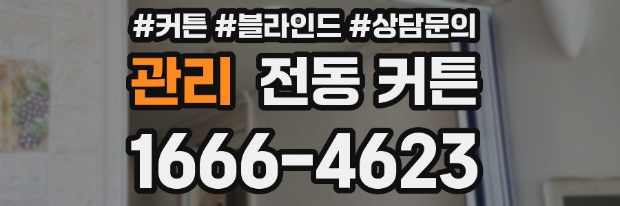 관리 전동 커튼