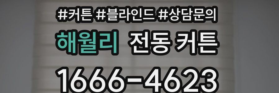 해월리 전동 커튼