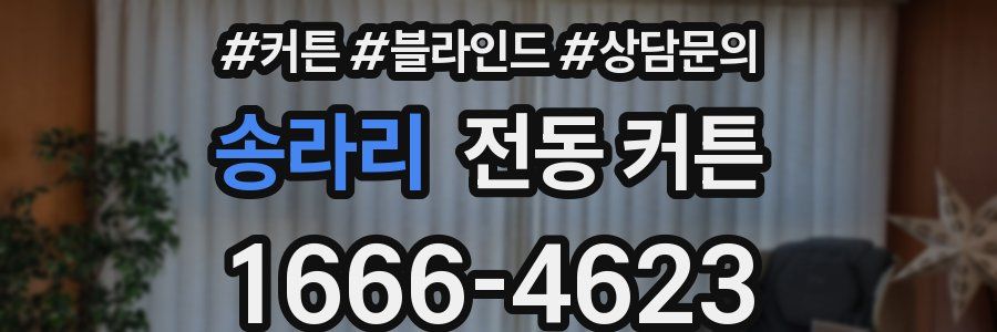 송라리 전동 커튼
