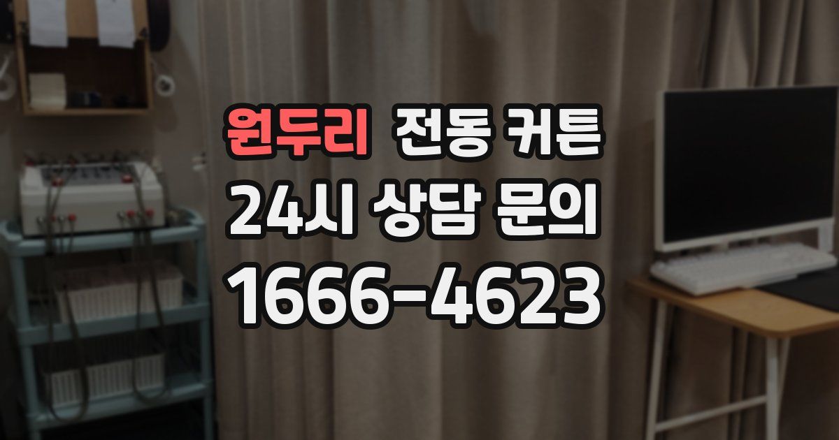 원두리 전동 커튼