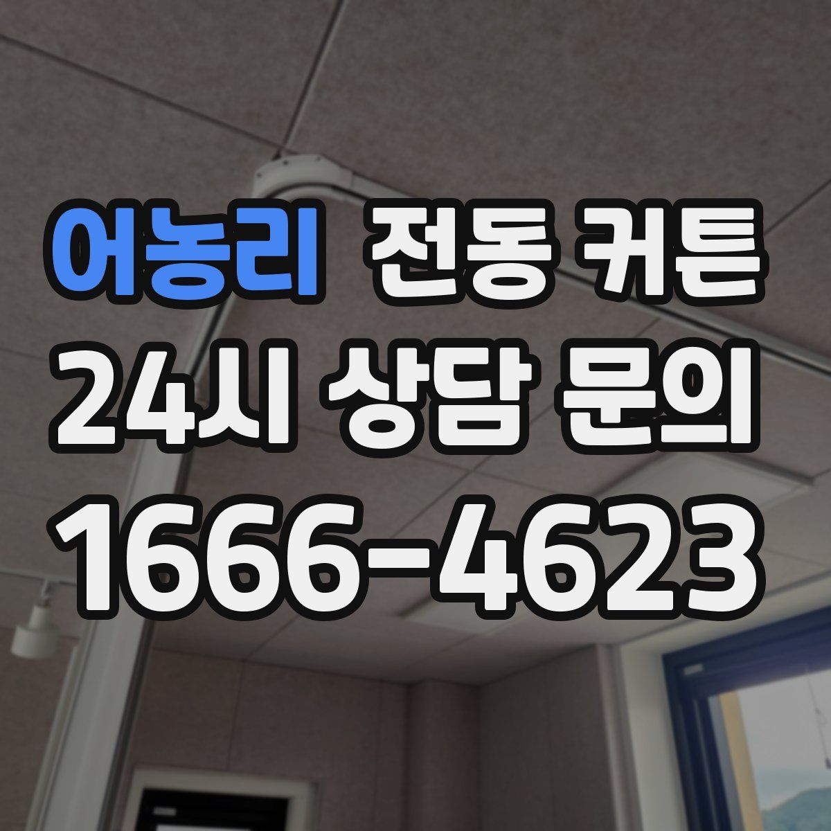 어농리 전동 커튼