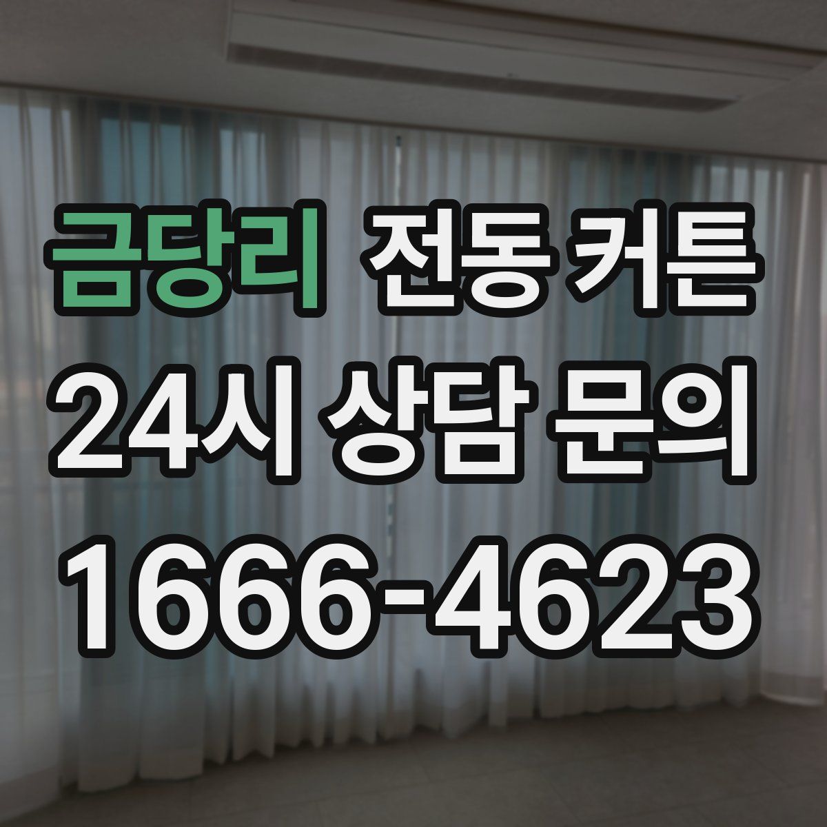 금당리 전동 커튼