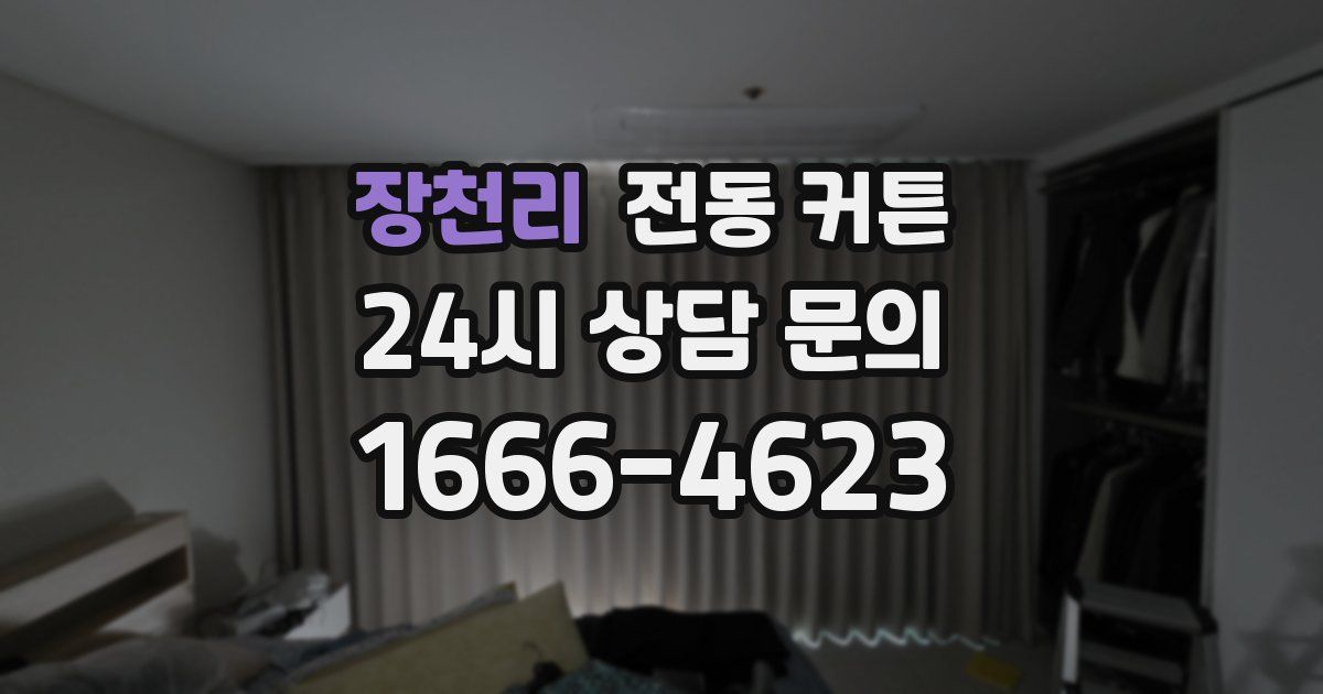 장천리 전동 커튼