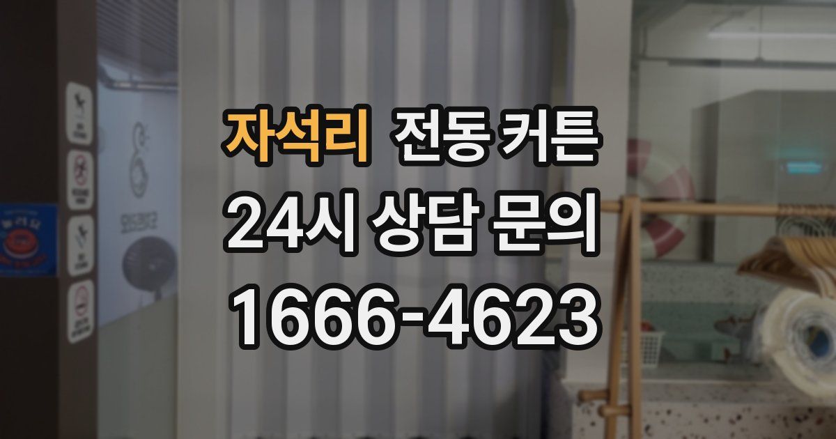 자석리 전동 커튼