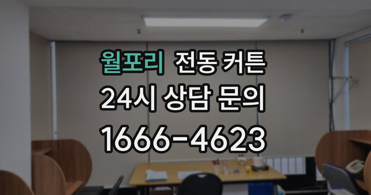 월포리 전동 커튼