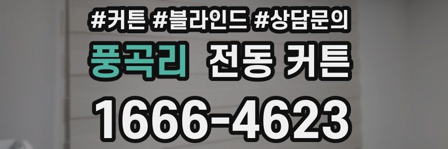 풍곡리 전동 커튼