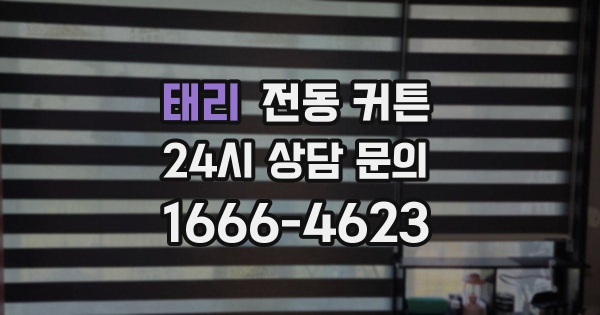 태리 전동 커튼