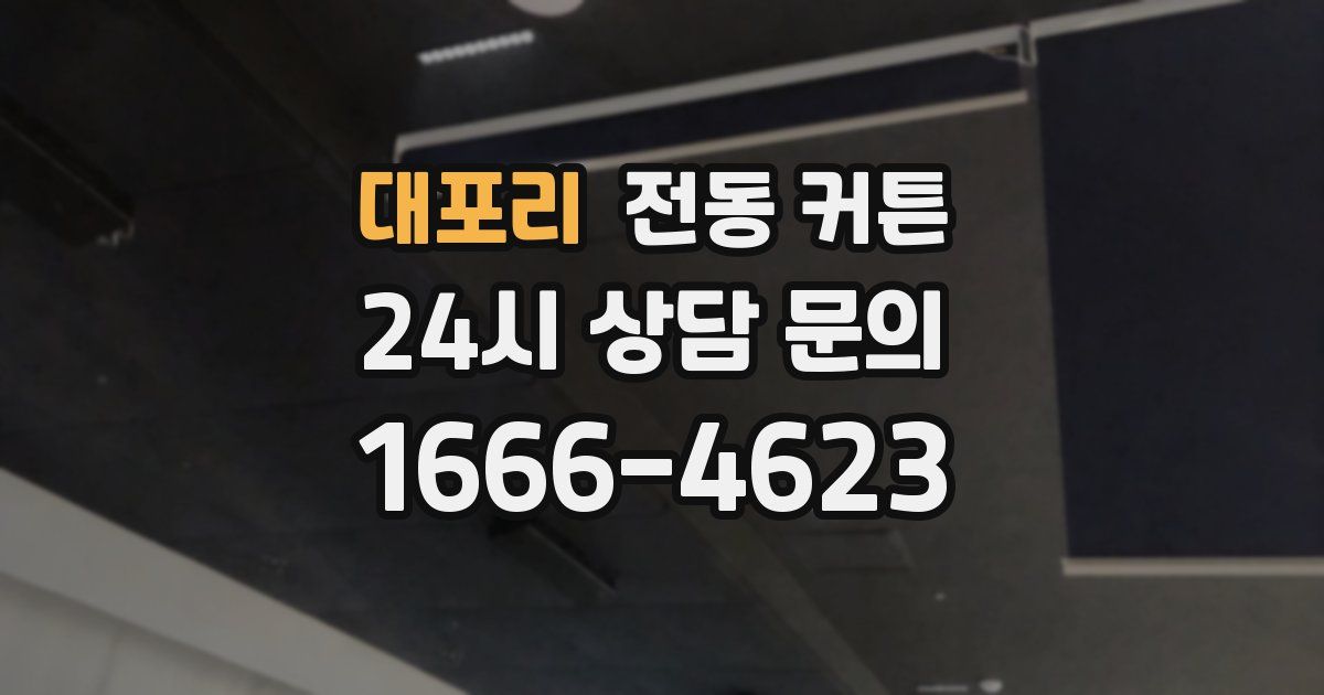 대포리 전동 커튼