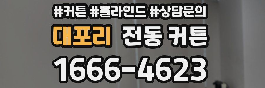 대포리 전동 커튼