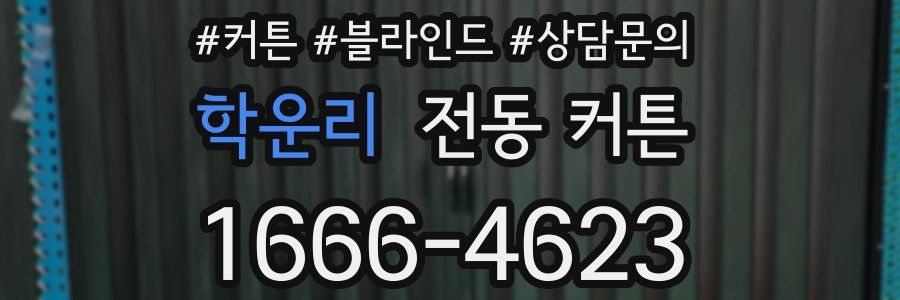 학운리 전동 커튼