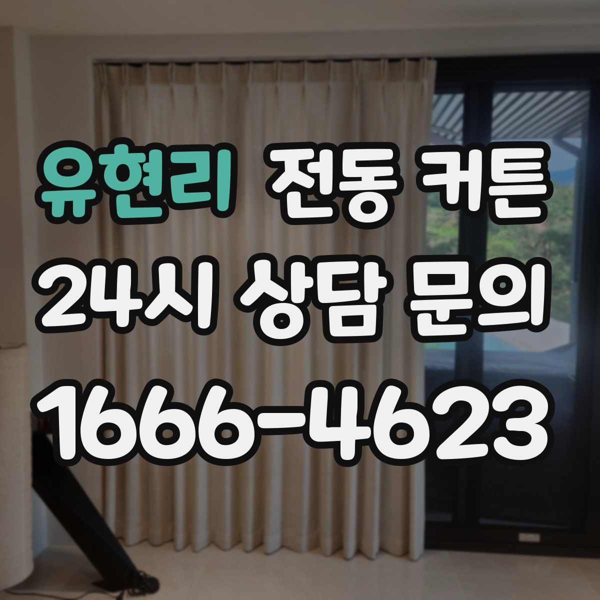 유현리 전동 커튼