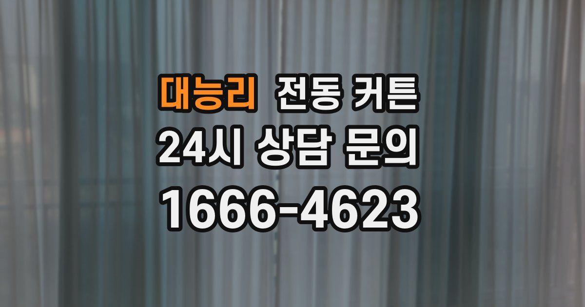 대능리 전동 커튼