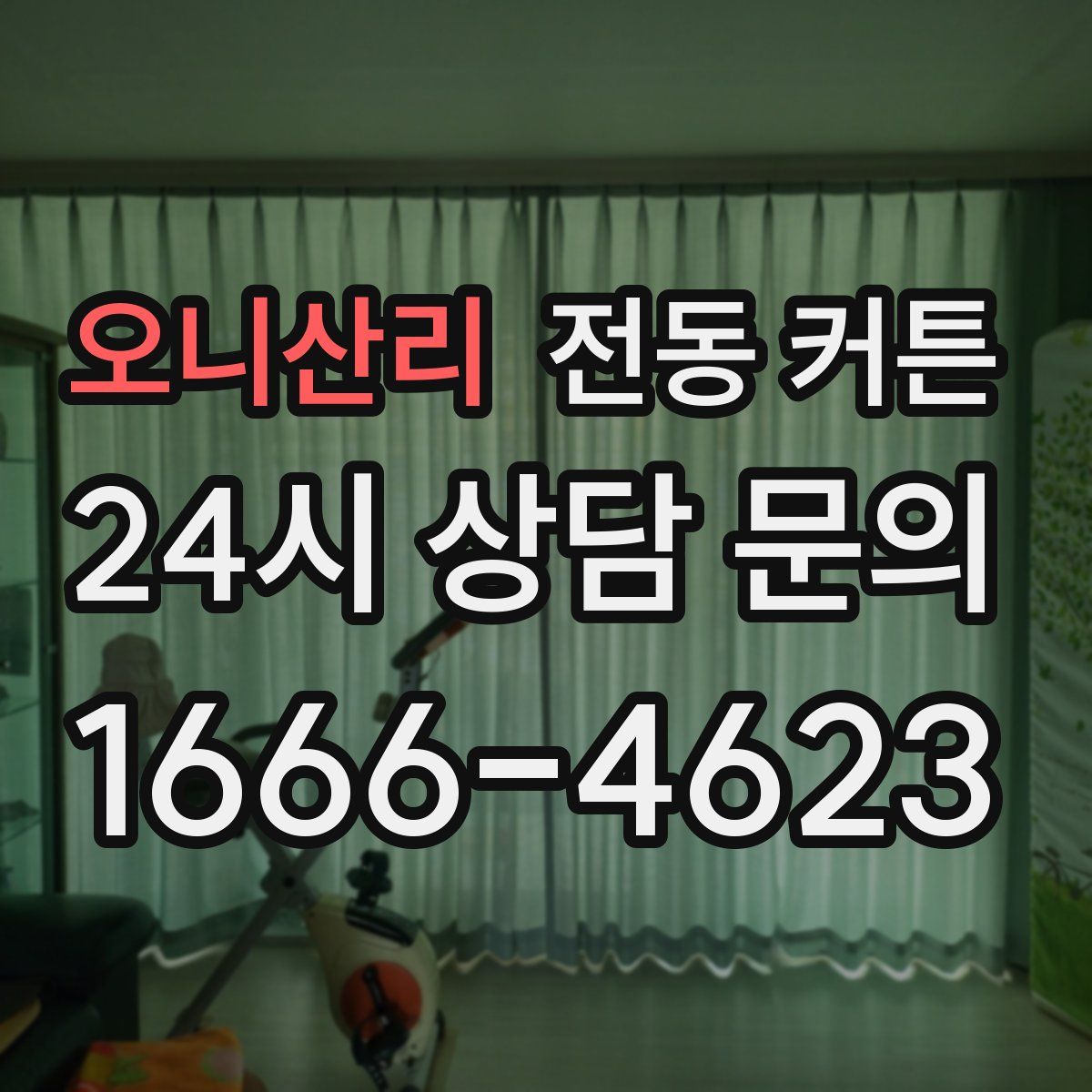 오니산리 전동 커튼