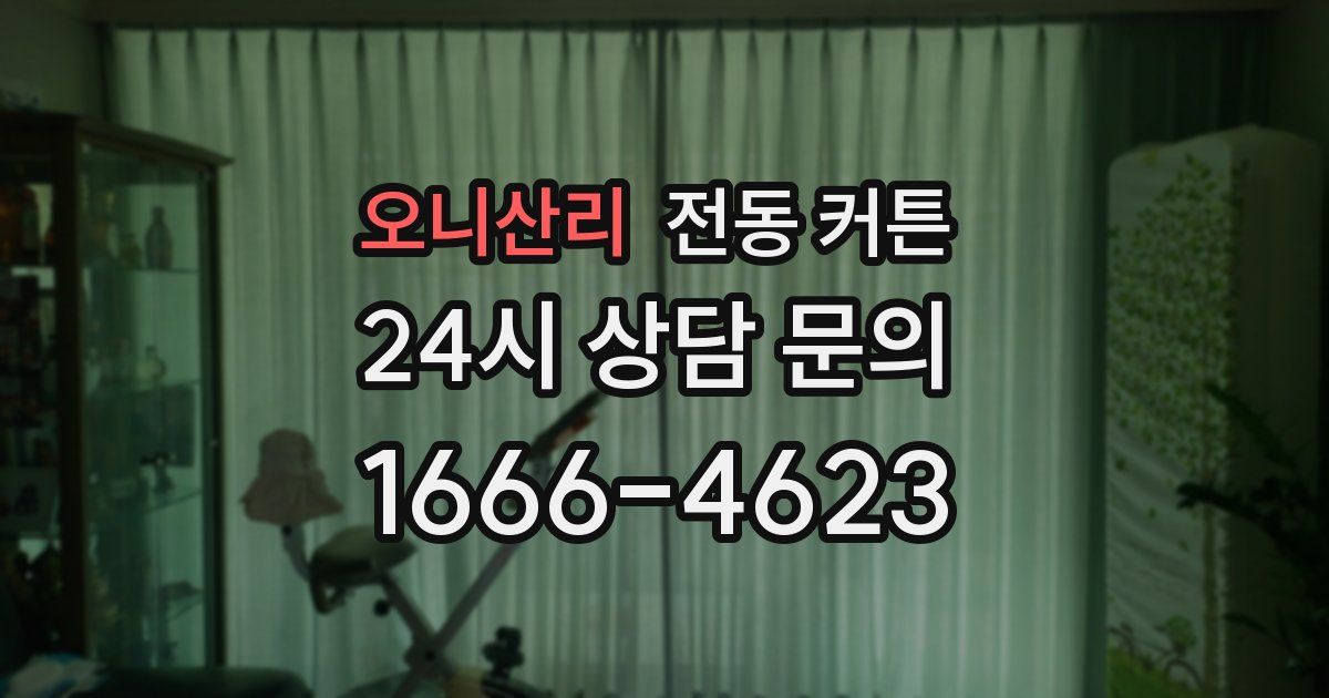 오니산리 전동 커튼