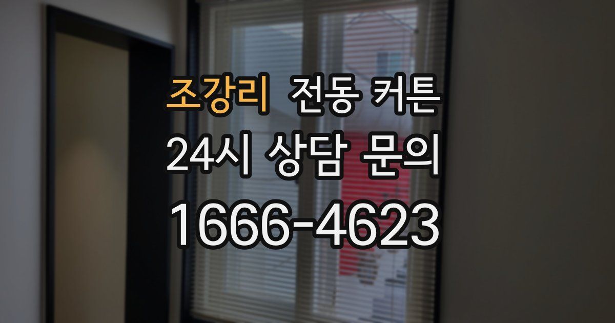 조강리 전동 커튼