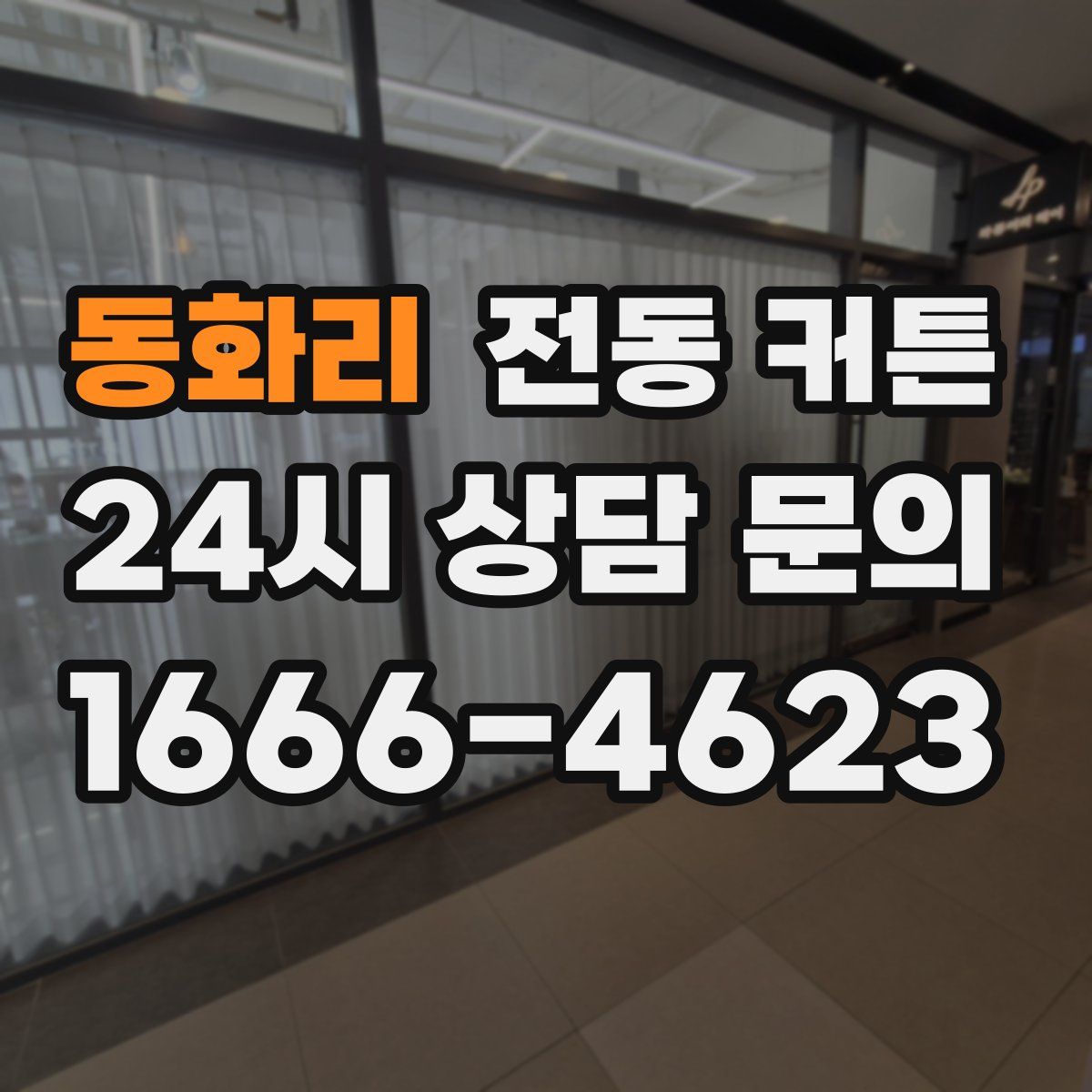 동화리 전동 커튼