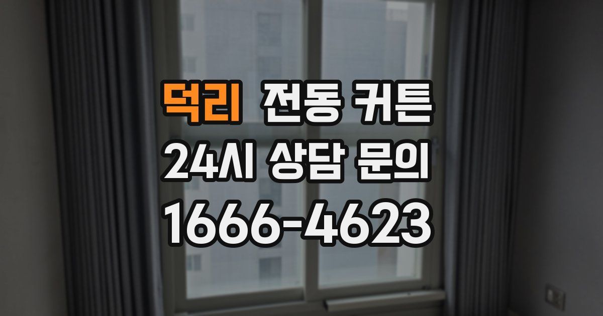 덕리 전동 커튼
