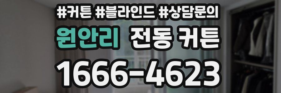 원안리 전동 커튼