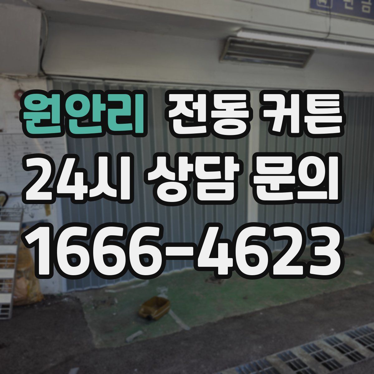 원안리 전동 커튼