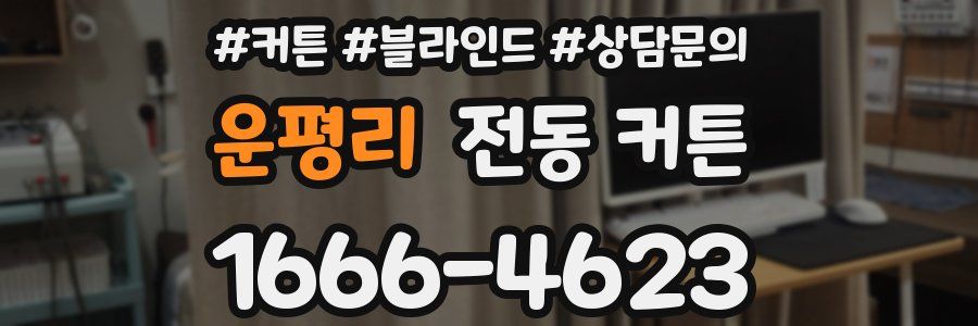 운평리 전동 커튼