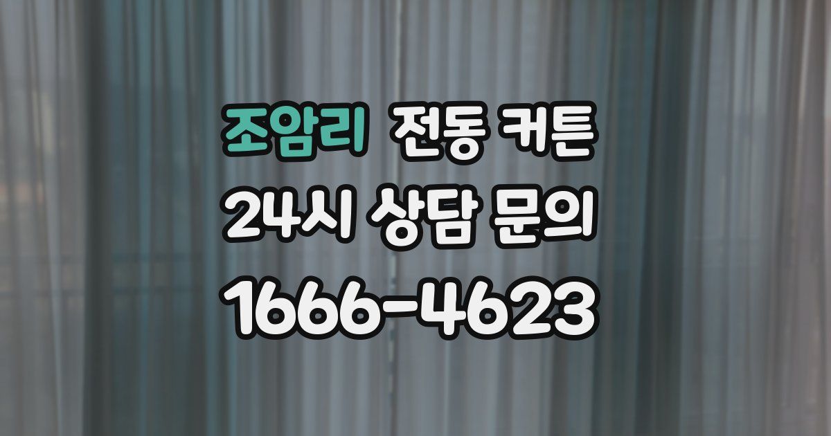 조암리 전동 커튼