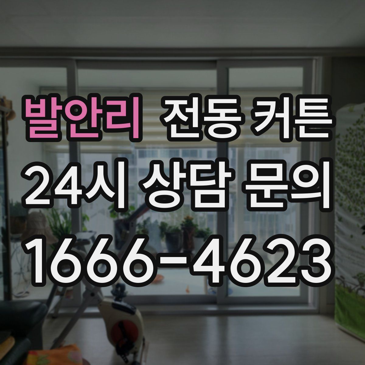 발안리 전동 커튼