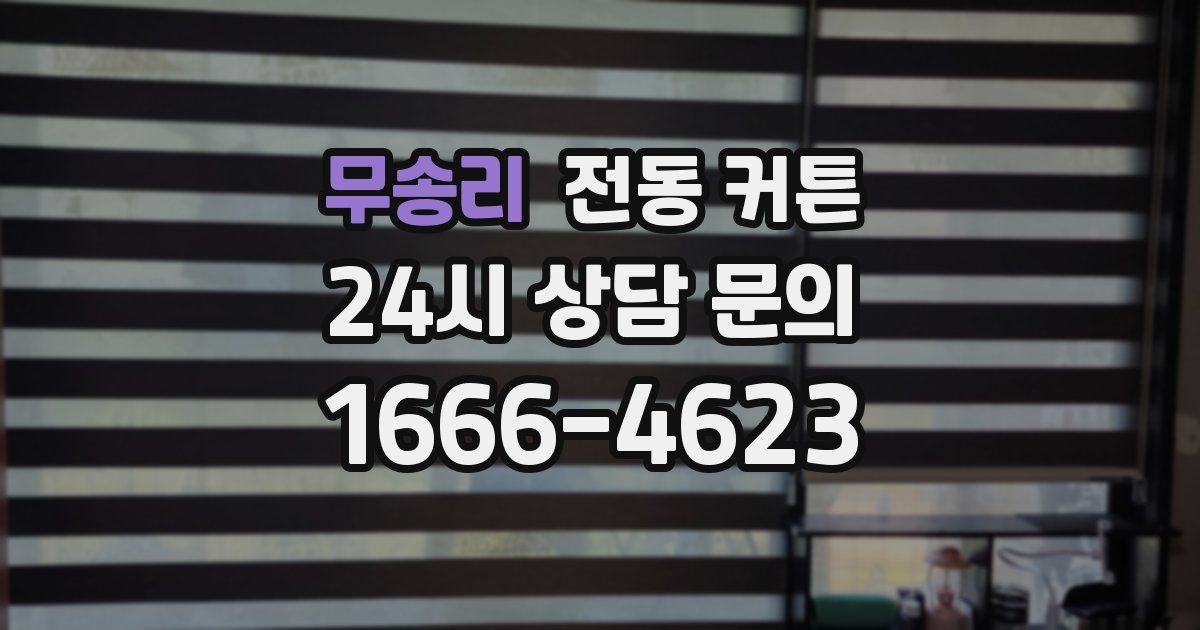 무송리 전동 커튼