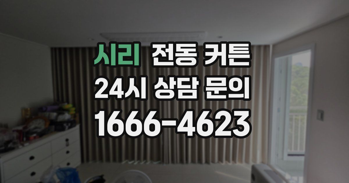 시리 전동 커튼