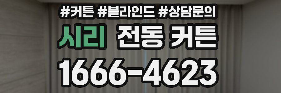 시리 전동 커튼