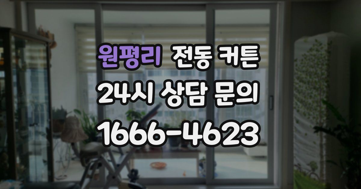 원평리 전동 커튼