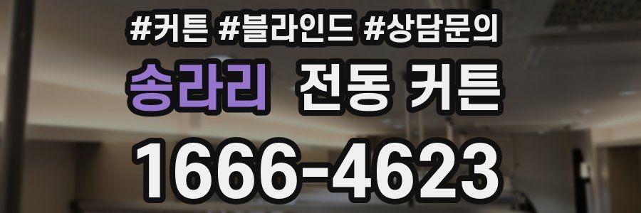 송라리 전동 커튼