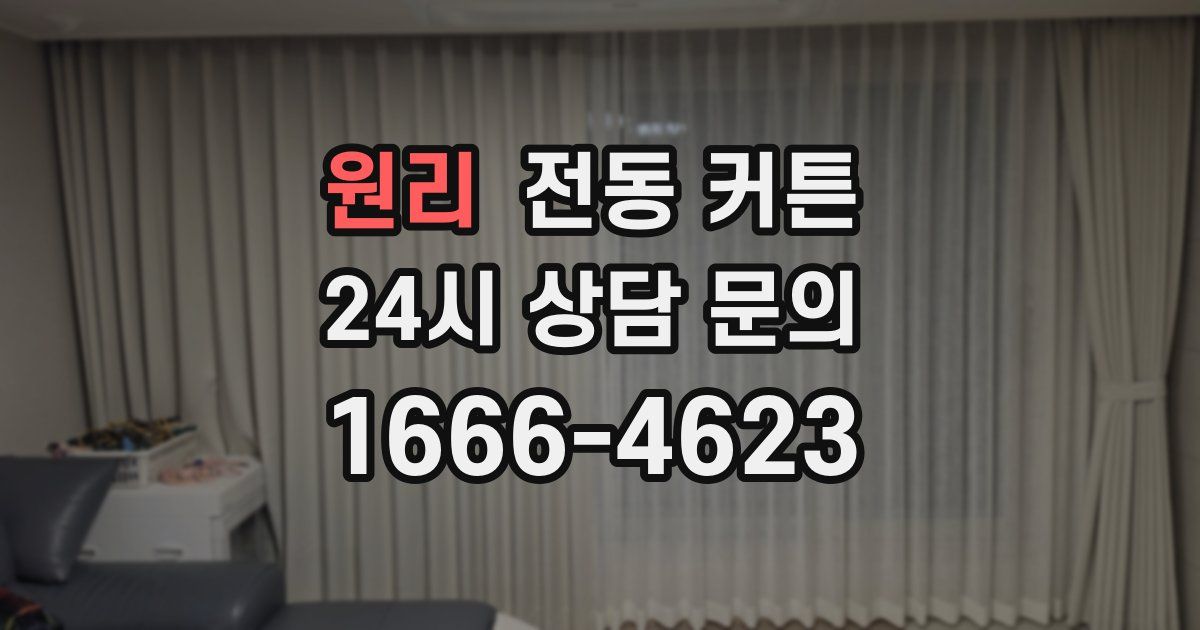 원리 전동 커튼