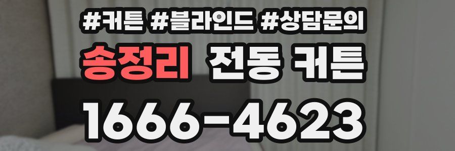 송정리 전동 커튼