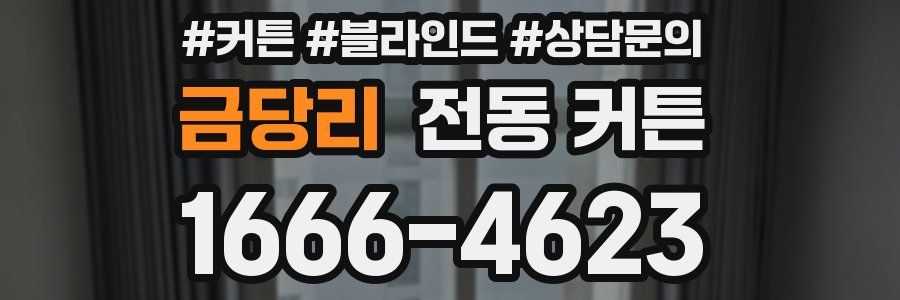 금당리 전동 커튼