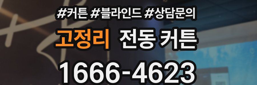 고정리 전동 커튼